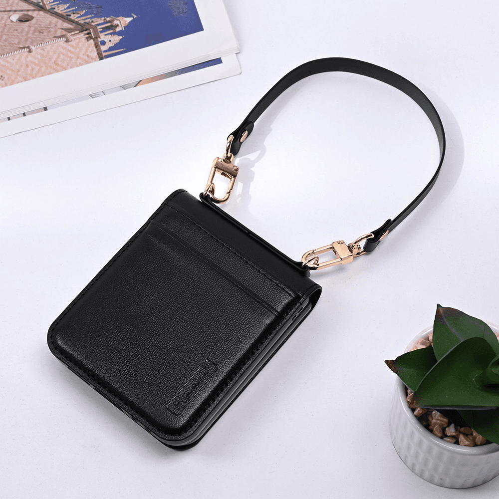 Maska za mobilni telefon Samsung Galaxy Z Flip 6 HANMAN CANVAS ORG, Crna