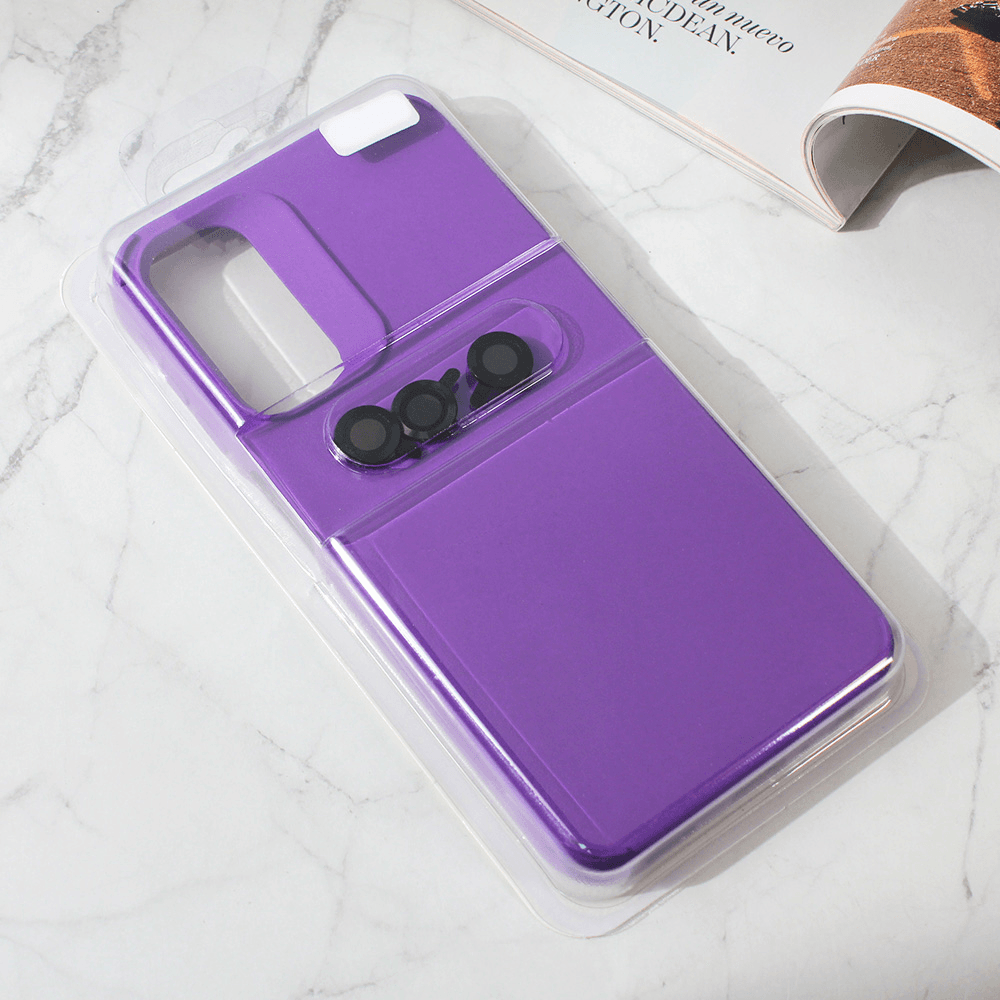 Maska za mobilni telefon Samsung Galaxy A24 4G COLORFUL AND CAMERA GLASS, Ljubičasta
