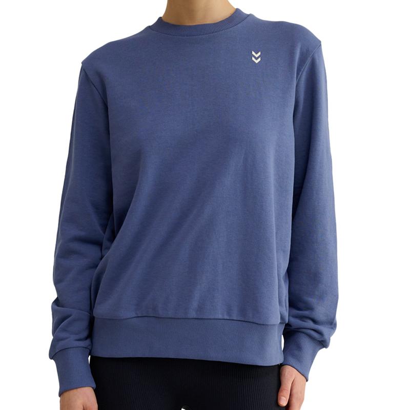 HUMMEL Ženski duks Hmlpulse Co Regular Crewneck, Plava