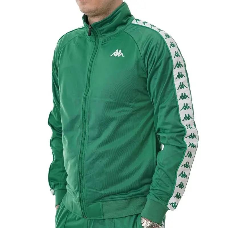 KAPPA Muški gornji deo trenerke sa rajsferšlusom 222 Banda Anniston Slim, Zeleni
