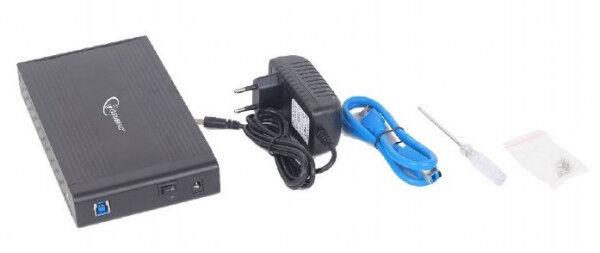 Gembird Eksterno kućište za Hard disk EE3-U3S-3, USB 3.0, SATA, 3.5" + Hard disk WD10EURX, 1TB