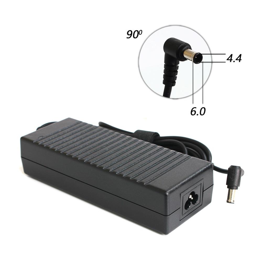 Punjač za laptop Sony 19.5V, 120W, 6.15A, 6.0x4.4mm, Ugao 90°, Crni
