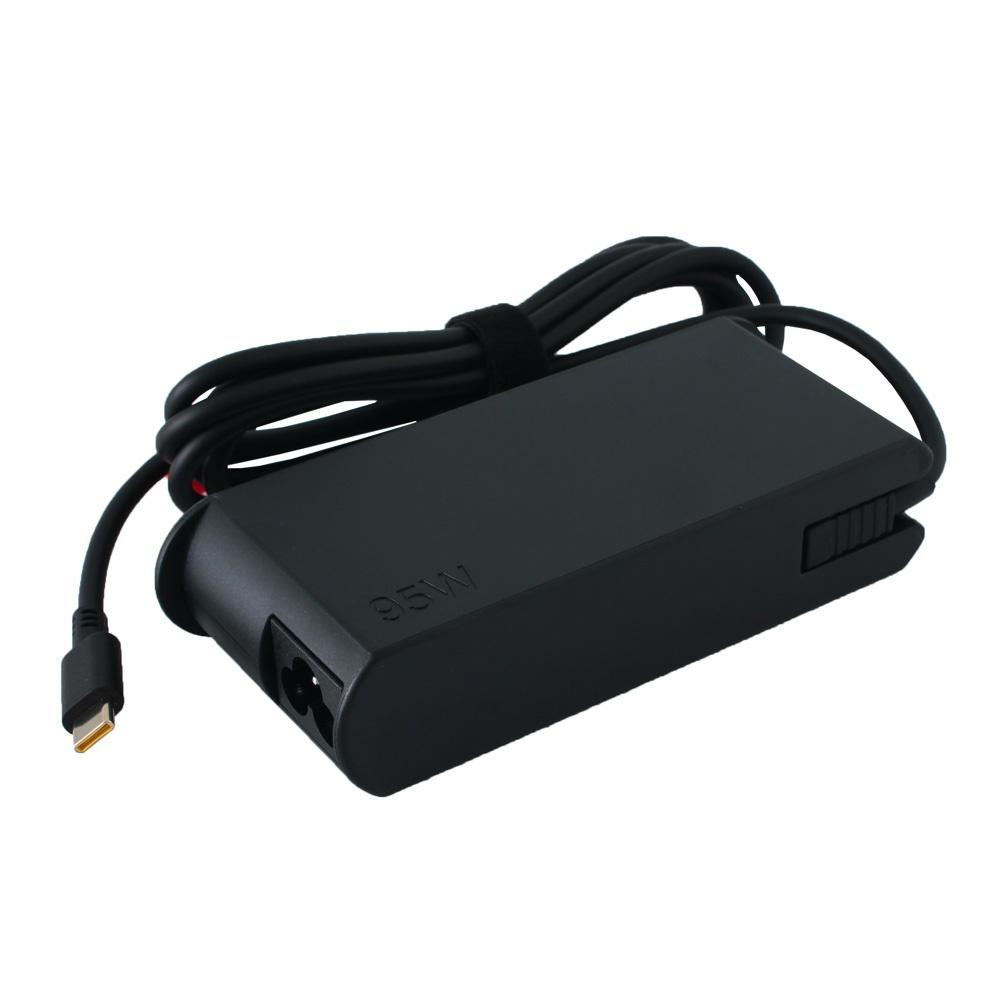 Punjač za laptop Lenovo 20V, 4.75A, 95W, USB-C, HQ, JC, Crni