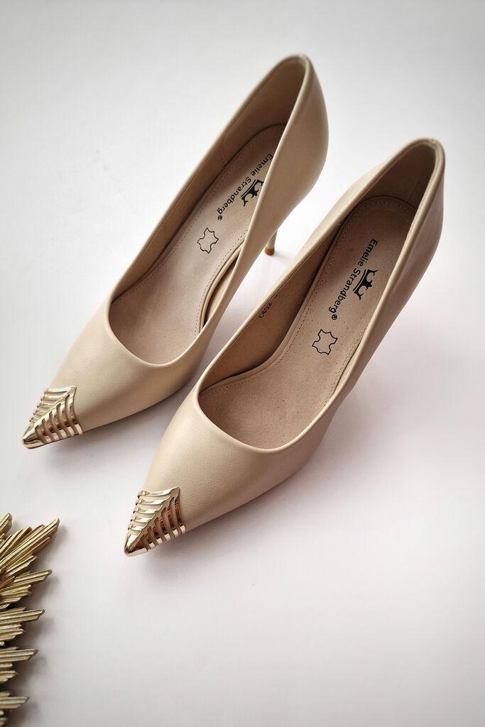 Obuća Trend Ženske salonke Venecija, Krem