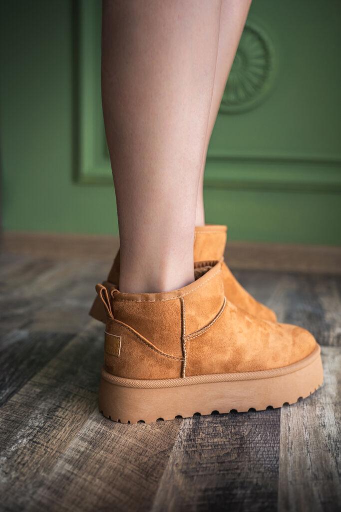 Obuća Trend Ženske čizme sa krznom, Smeđa