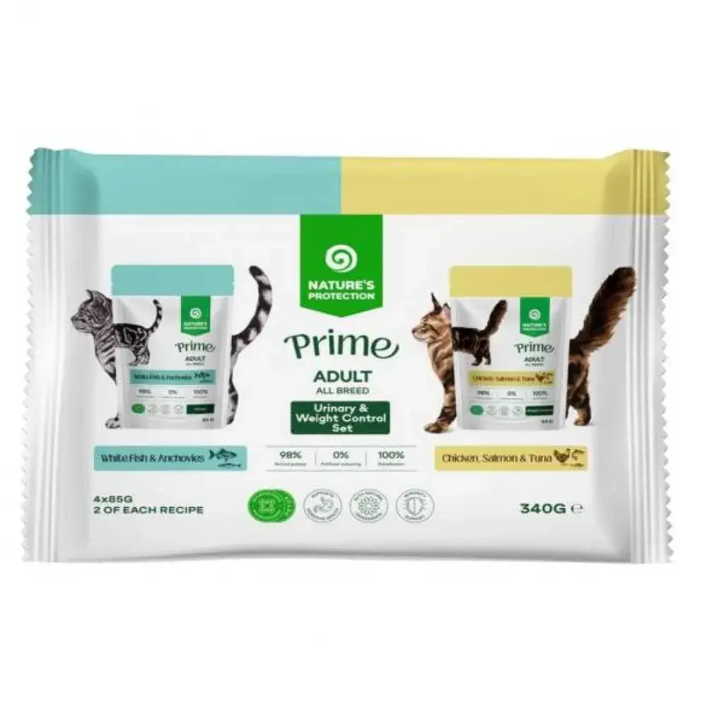 Nature's Protection Vlažna hrana za mačke, 4x85 g