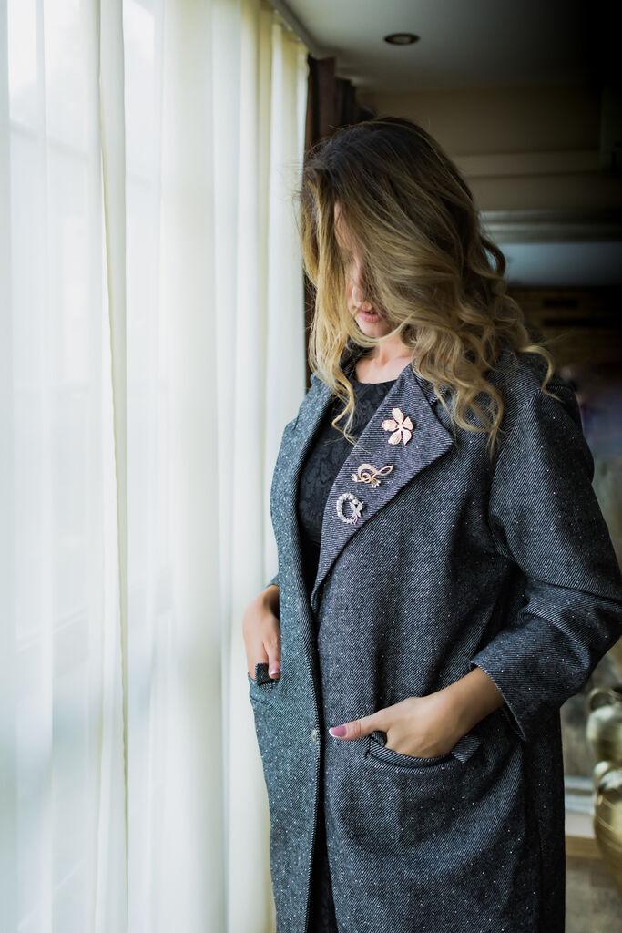 Obuća Trend Ženski kaput Berlin, Dugi, Tamnosivi