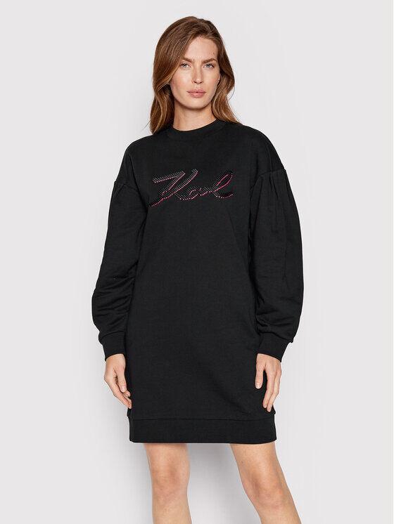 Karl Lagerfeld Ženska haljina 221W1355-999, Crna