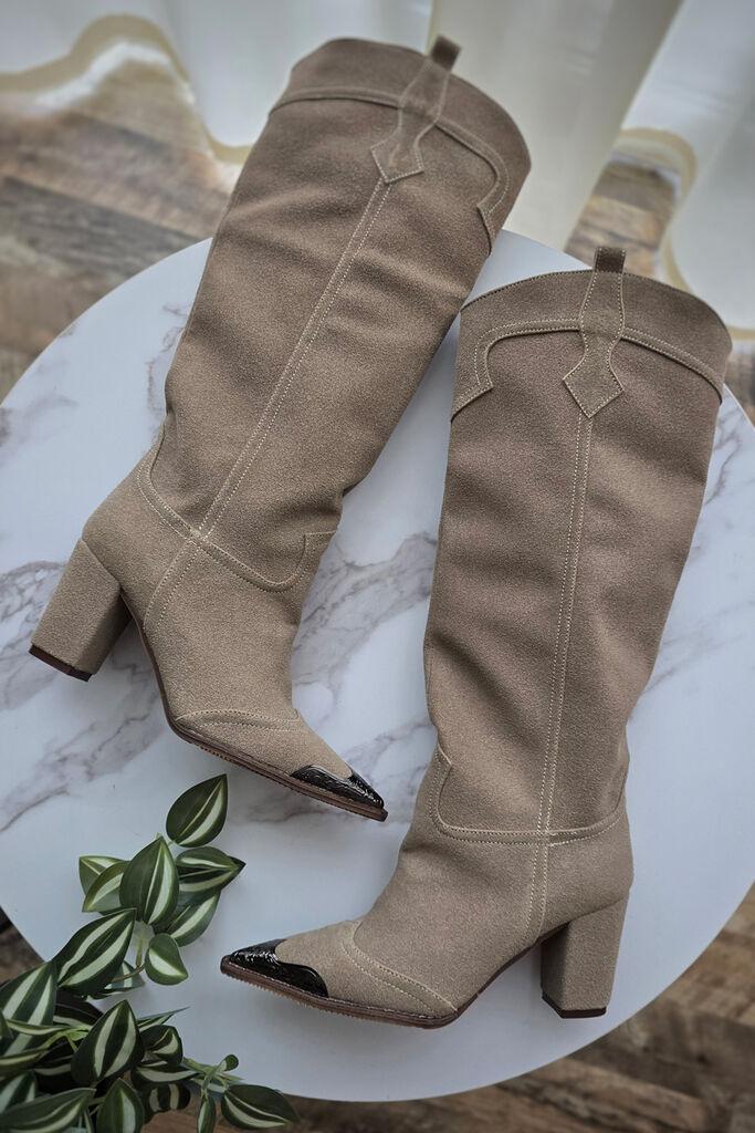 Obuća Trend Ženske čizme Kaja, Bež