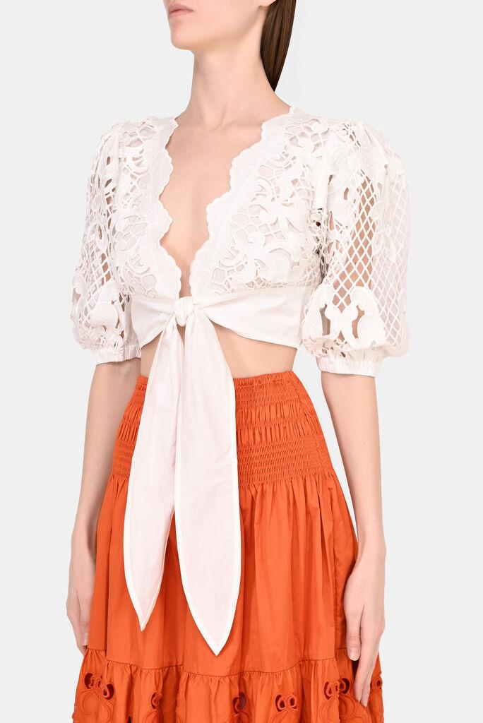 Self Portrait Ženski top RS22-145, Beli