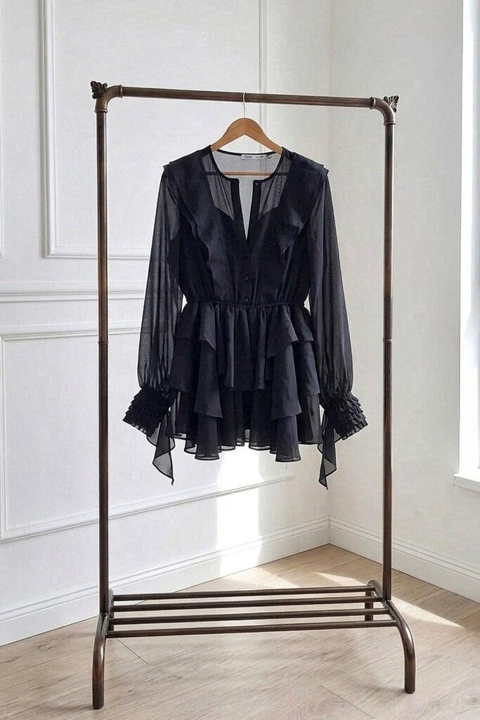 Obuća Trend Ženska haljina Irina, Mini, Crna