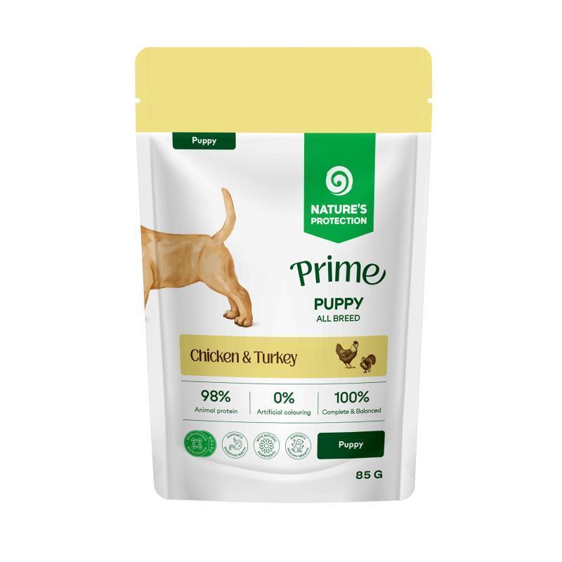 Nature's Protection Vlažna hrana za pse, Piletina i ćuretina, 85 g