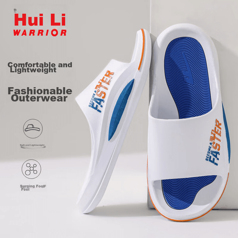 Huili Muške papuče HL39651, Belo-plave