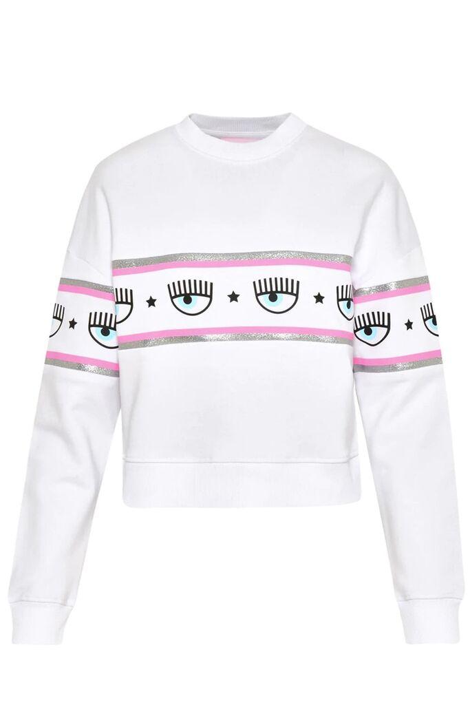 Chiara Ferragni Ženski duks 72CBIT05CFT02-003, Beli