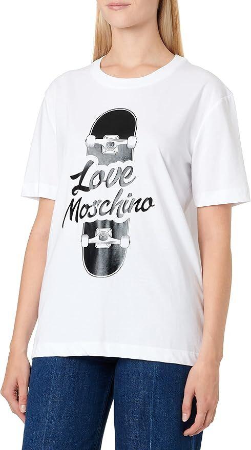 Love Moschino Ženska majica kratkih rukava W4H0628M3876-A00, Bela