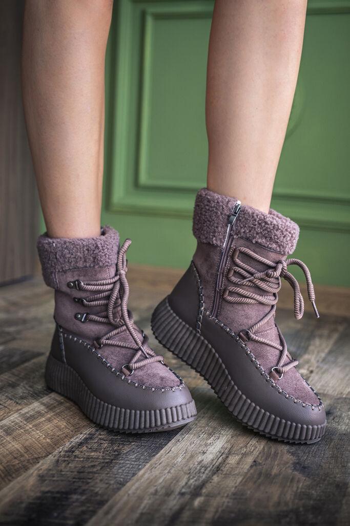 Obuća Trend Ženske čizme Cozy, Braon