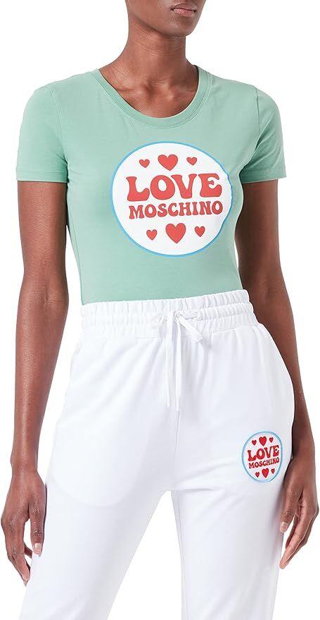 Love Moschino Ženska majica kratkih rukava W4H1920E1951-R07, Zelena
