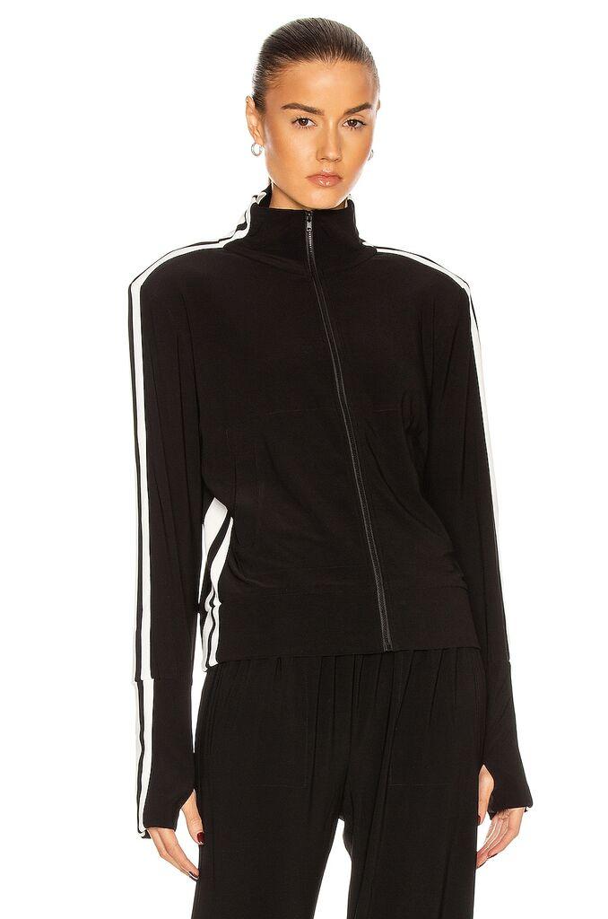 Norma Kamali Ženski duks KK1284PL004149-BLACK, Crni