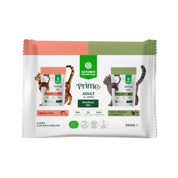 Nature's Protection Vlažna hrana za mačke, 4x85 g