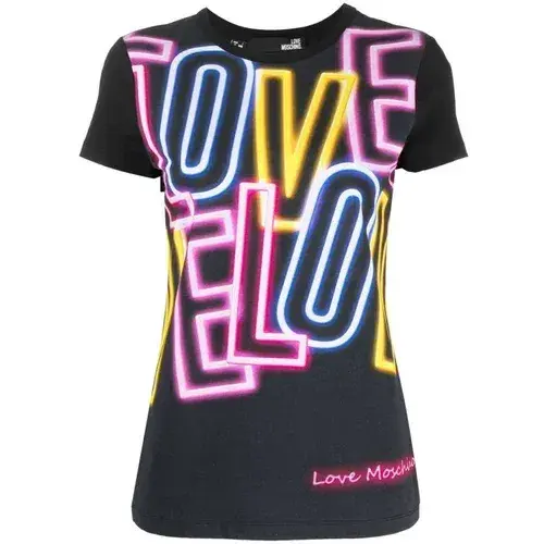 Love Moschino Ženska majica kratkih rukava W4F732LE1951-C74, Crna