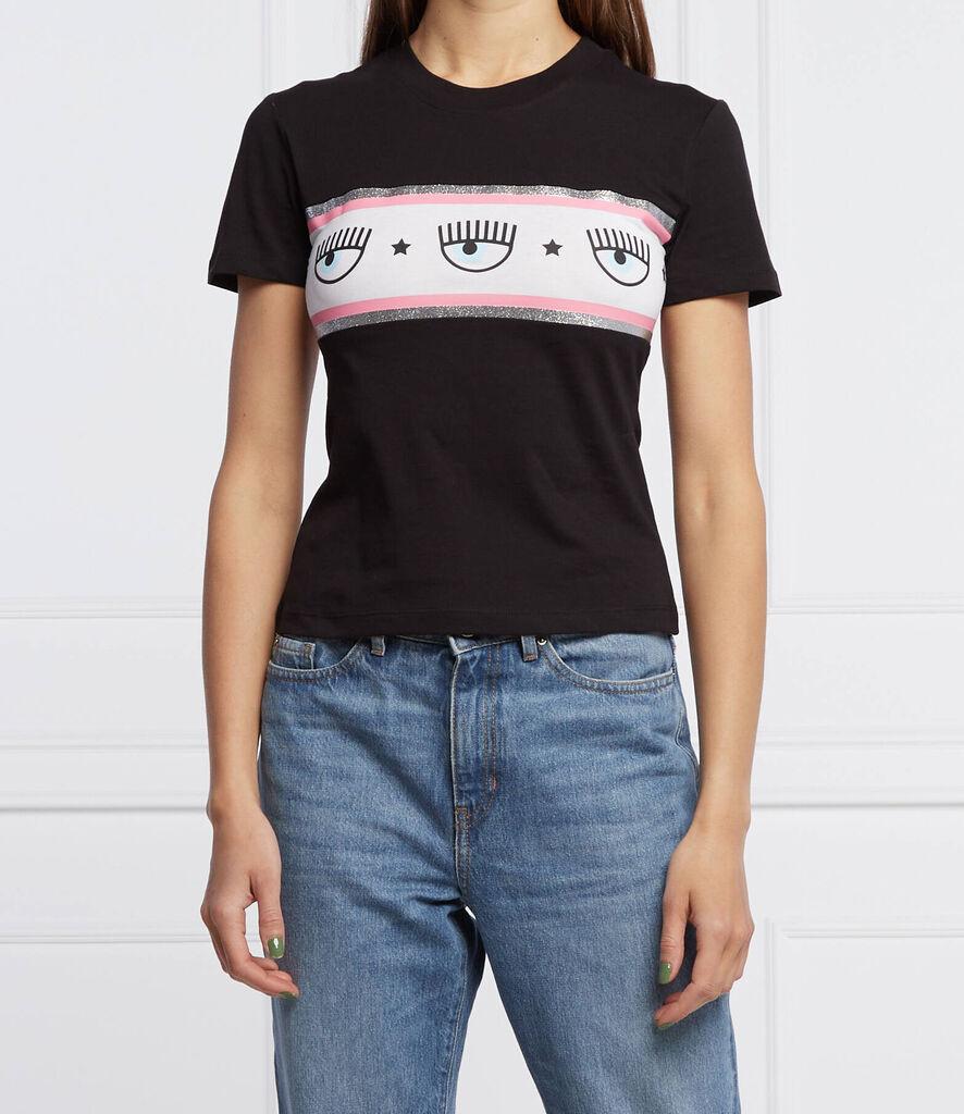 Chiara Ferragni Ženska majica kratkih rukava 72CBHT15CJT00-899, Crna