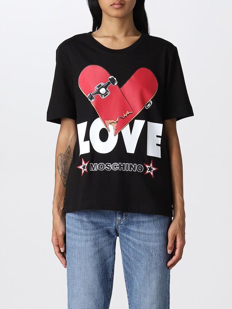 Love Moschino Ženska majica kratkih rukava W4F153SM3876-C74, Crna