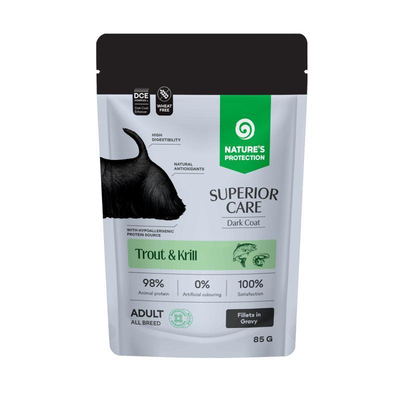 Nature's Protection Vlažna hrana za pse, Pastrmka, 85 g