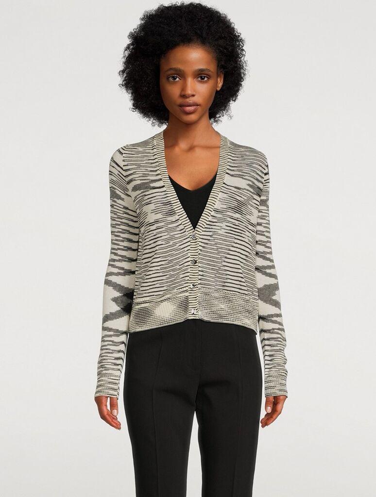 Missoni Ženski kardigan DS22SM03BK011B-F0009, Crno-Beli