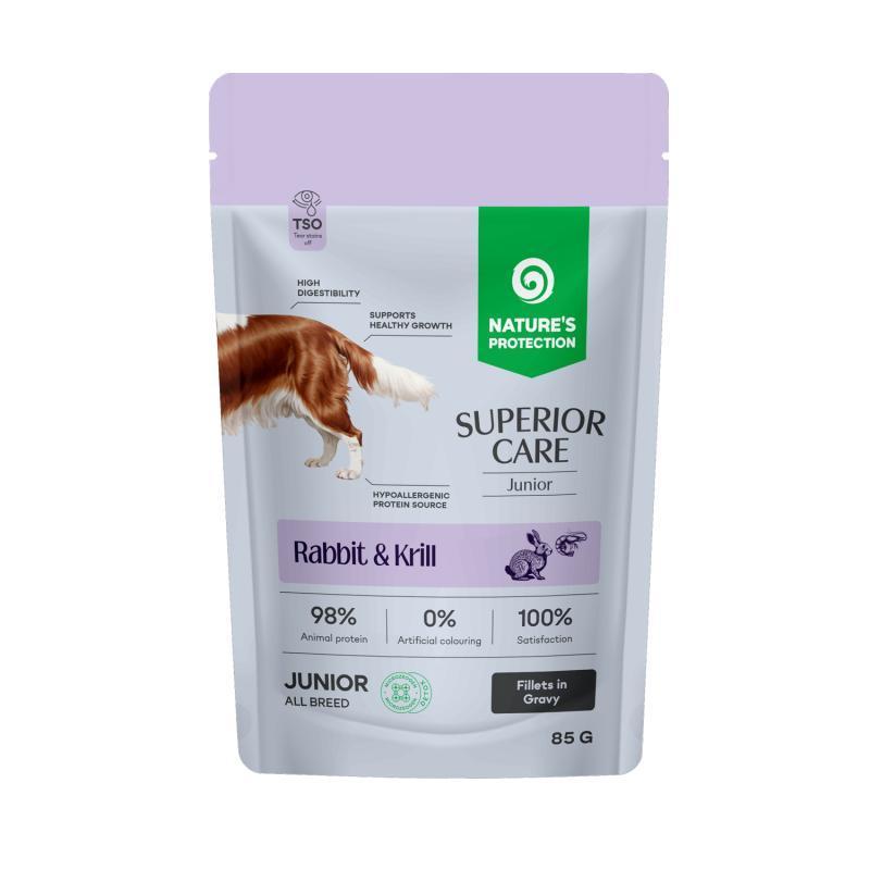 Nature's Protection Vlažna hrana za pse, Zečetina, 85 g