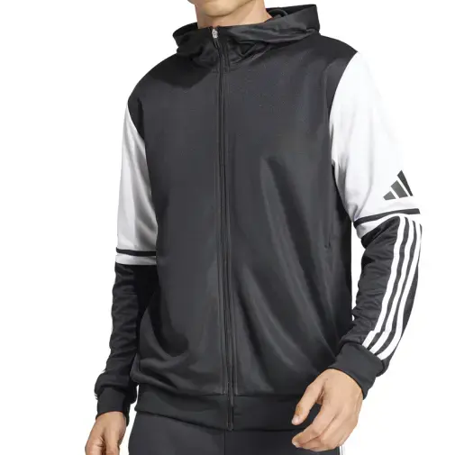 Adidas Muški duks SQ25 Hood, Crno-beli