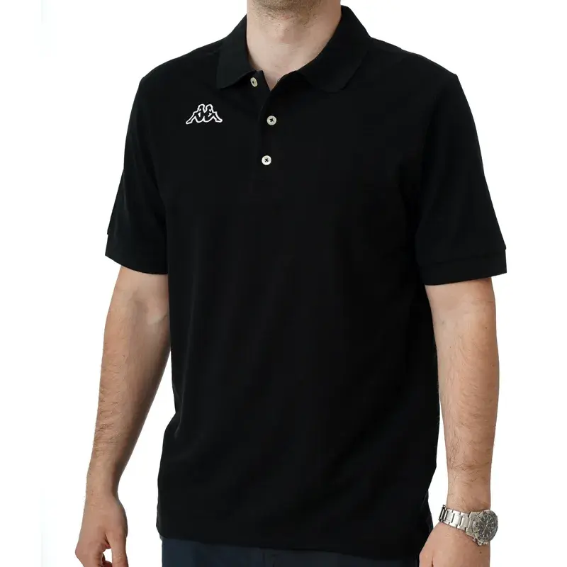 Kappa Muška polo majica Logo Holiver, Crna