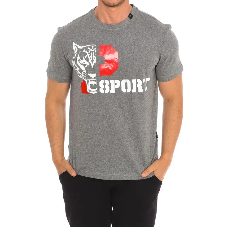 Plein Sport Muška majica TIPS410, Kratki rukav, Siva