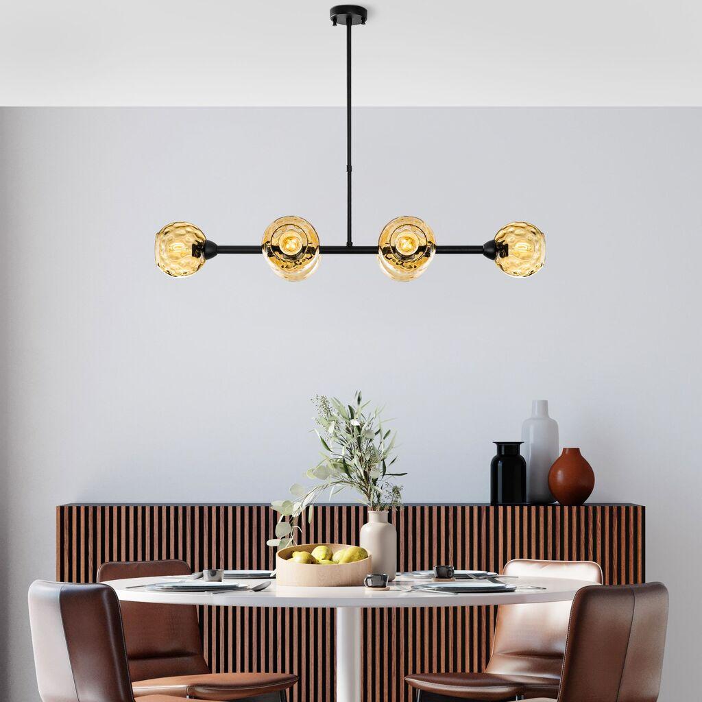 Opviq Luster Benek-15-14474, 103x40x74cm, IP20, Crno-žuti