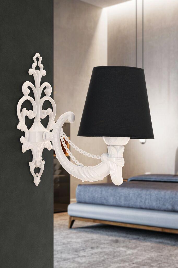 Opviq Zidna lampa Gloria, 15x10x13cm, IP20, Crno-bela boje