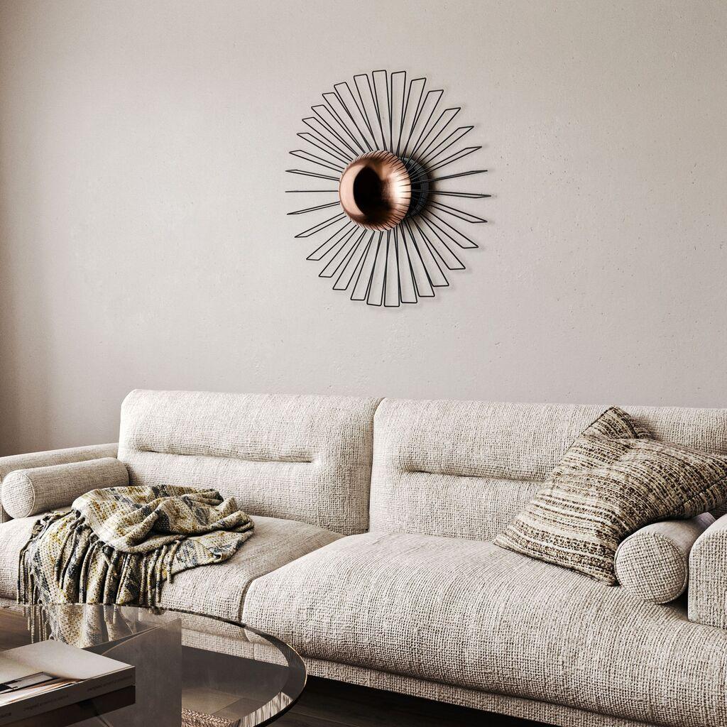 Opviq Zidna lampa Kaya-15235, 60x60x24cm, IP20, Zlatno-crna boje