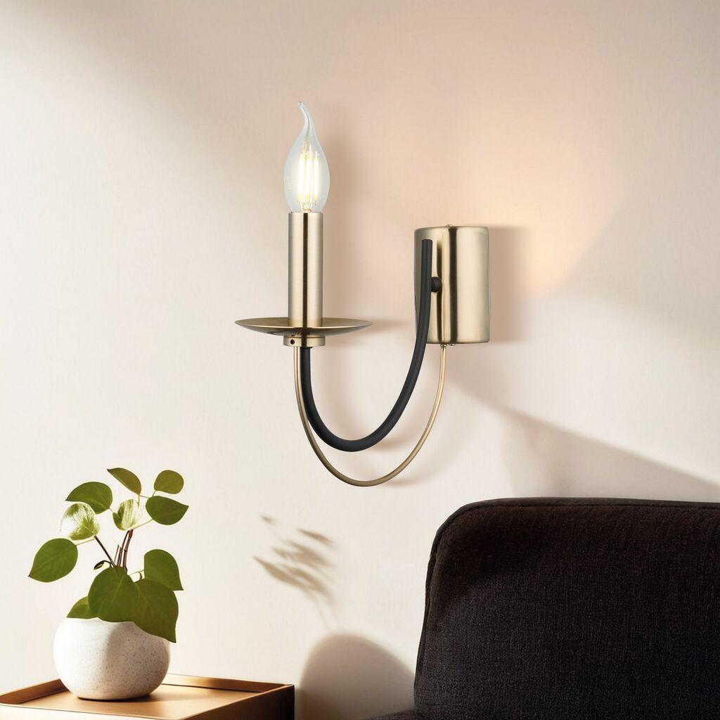 Opviq Zidna lampa Ferra-52-19, 10.5x7x3.5cm, 25cm, IP20, Zlatna boje