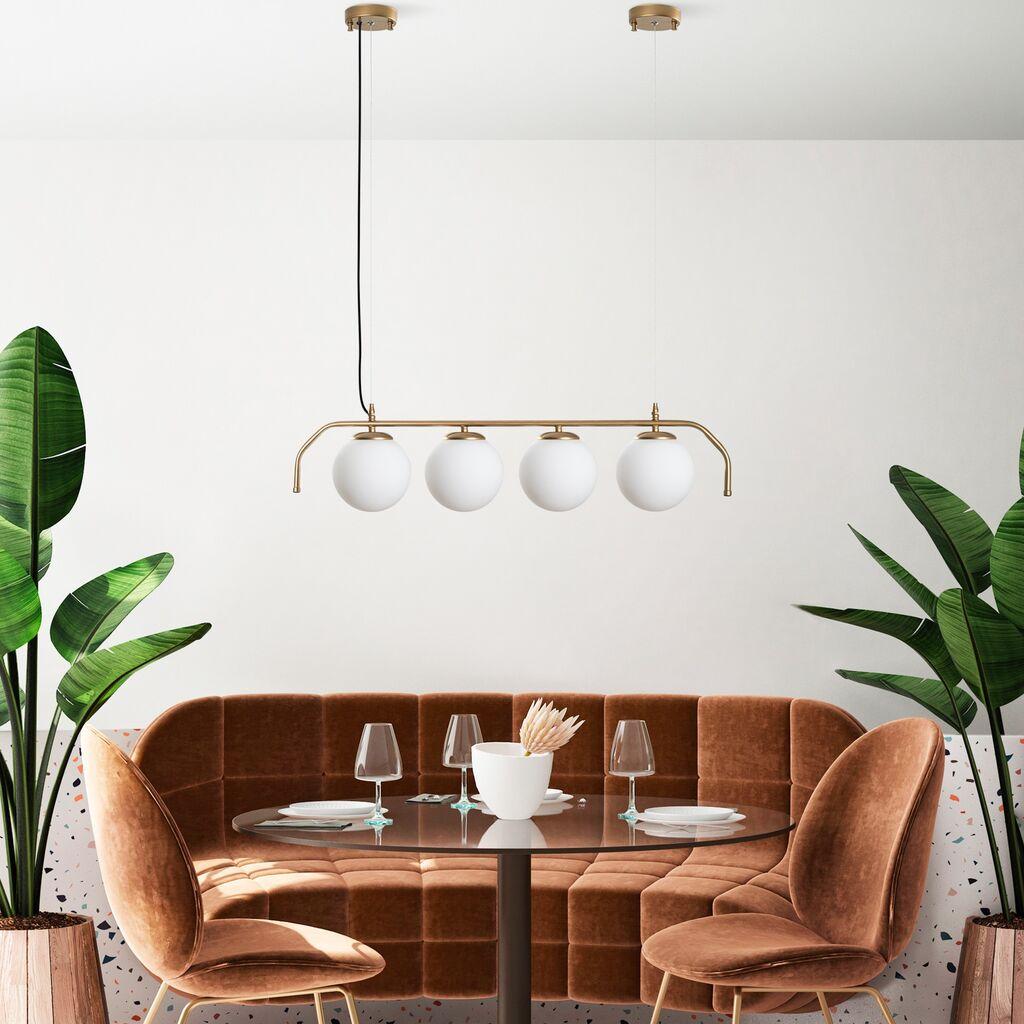 Opviq Luster Antler-13827, 15cm, IP20, Belo-zlatne boje