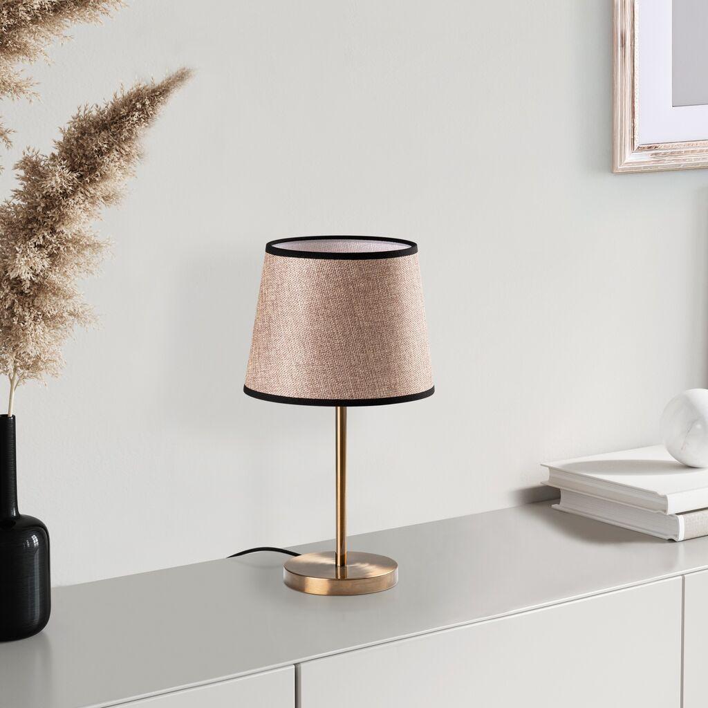 Opviq Stona lampa 5102, 21x21x39 cm, IP20, Zlatno-smeđe boje