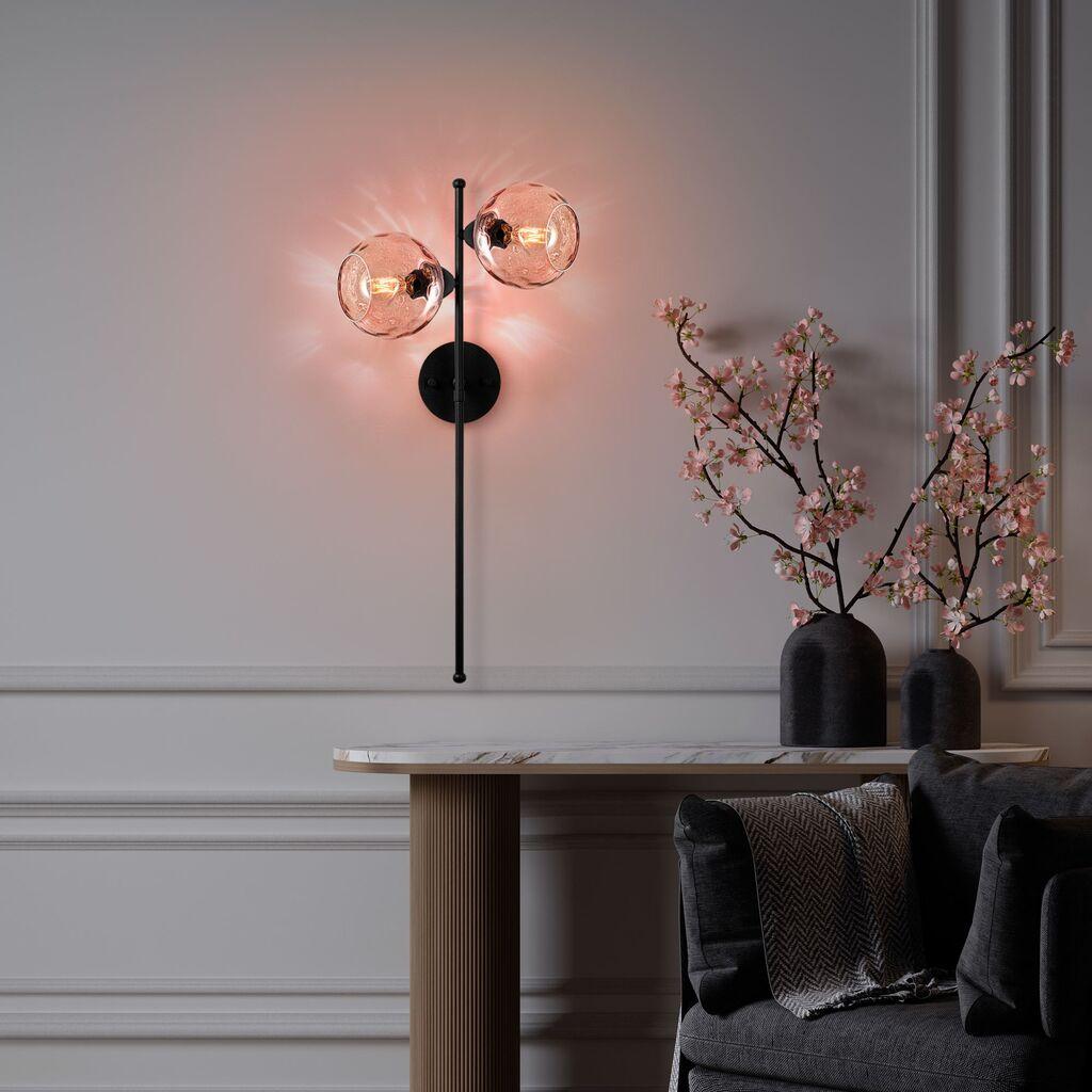 Opviq Zidna lampa Benek-15-14413, 35x25x72cm, IP20, Crna