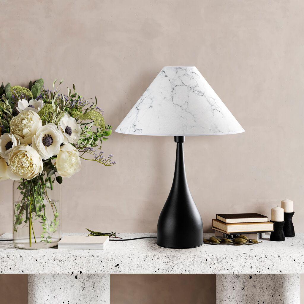 Opviq Stona lampa Luna-15268, 50x50x68 cm, IP20, Crno-bela