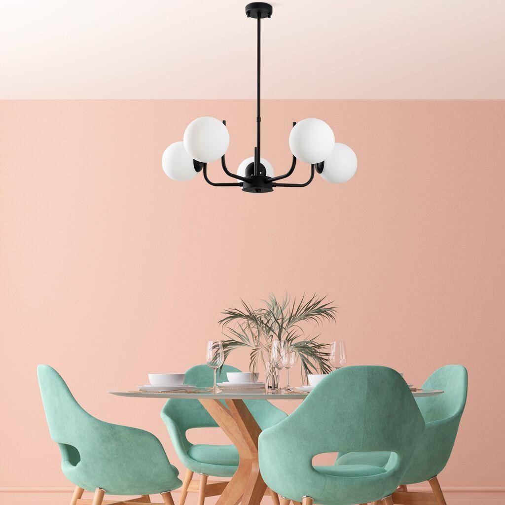 Opviq Luster Antler-13768, 69cm, IP20, Crno-beli