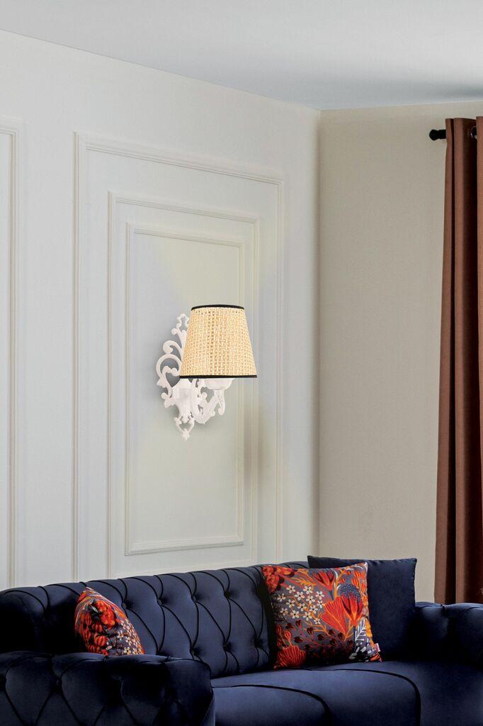 Opviq Zidna lampa Claire Coral, 15x10x13cm, IP20, Bež-bela