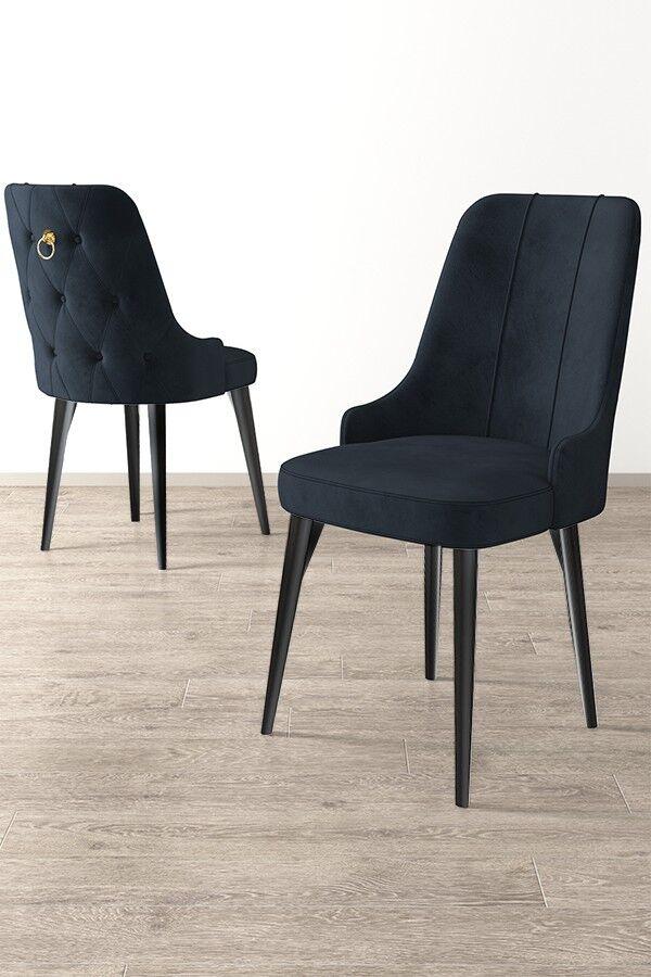 Hanah Home Set stolica Newa, 46x94x46 cm, 2 komada, Antracit-crna