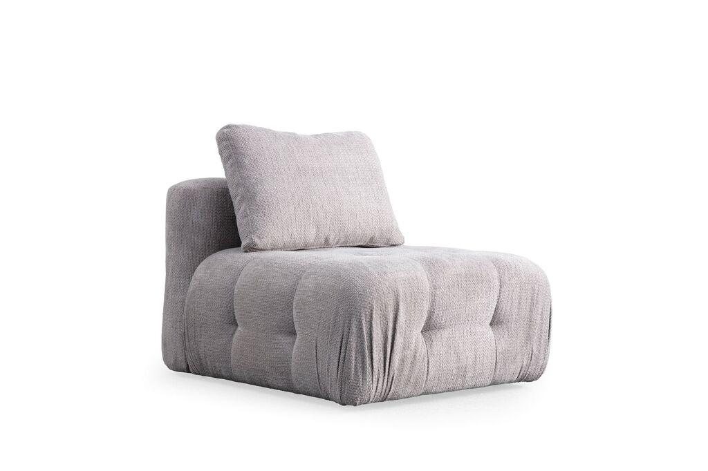 Atelier del Sofa Fotelja Amaris O1, 90 x 100 x 65 cm, Svetlosiva