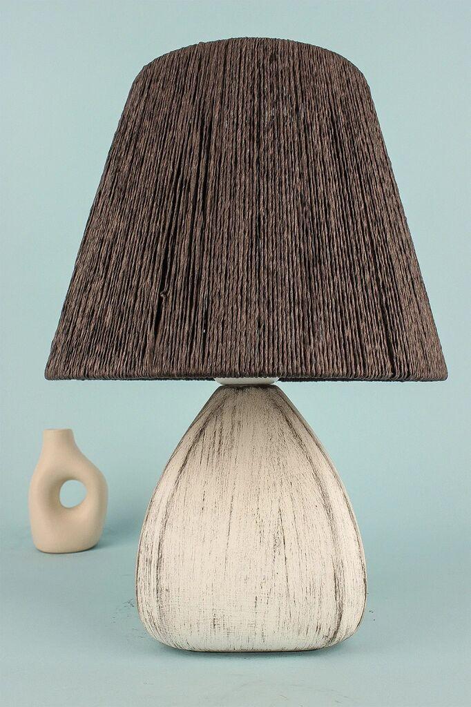 Opviq Stona lampa YL680, 25x20x35 cm, IP20, Braon-bela