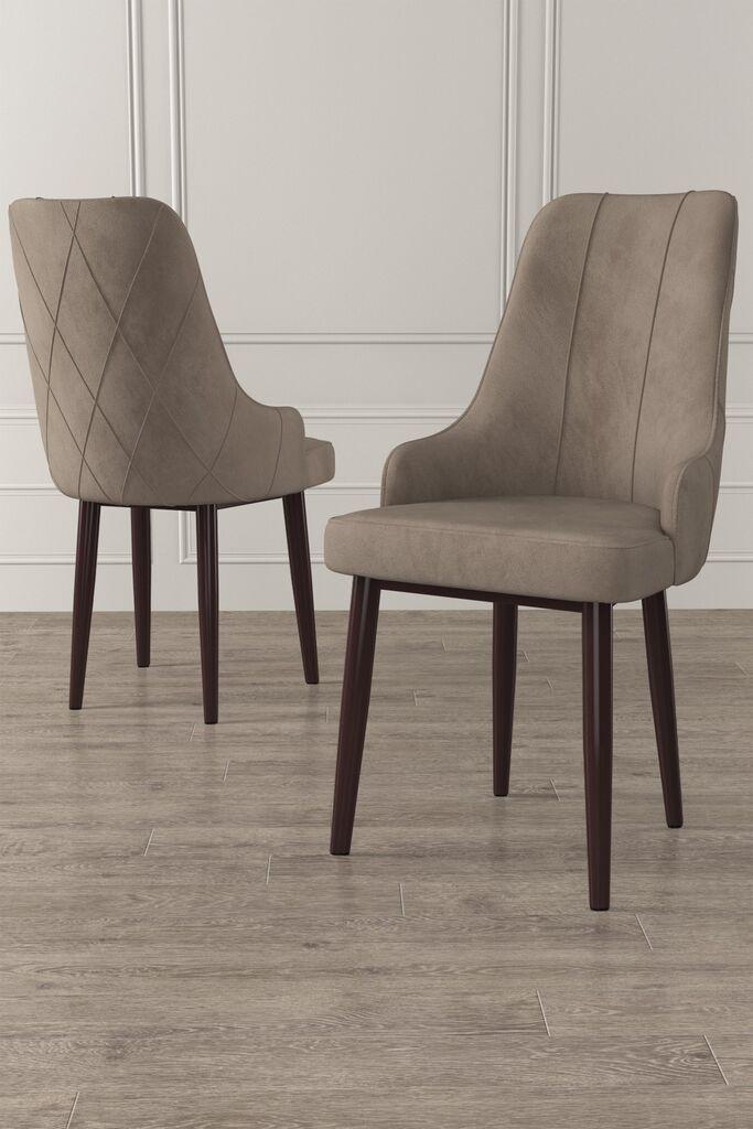 Hanah Home Set stolica Trex, 46x95x42 cm, 6 komada, Braon-smeđe