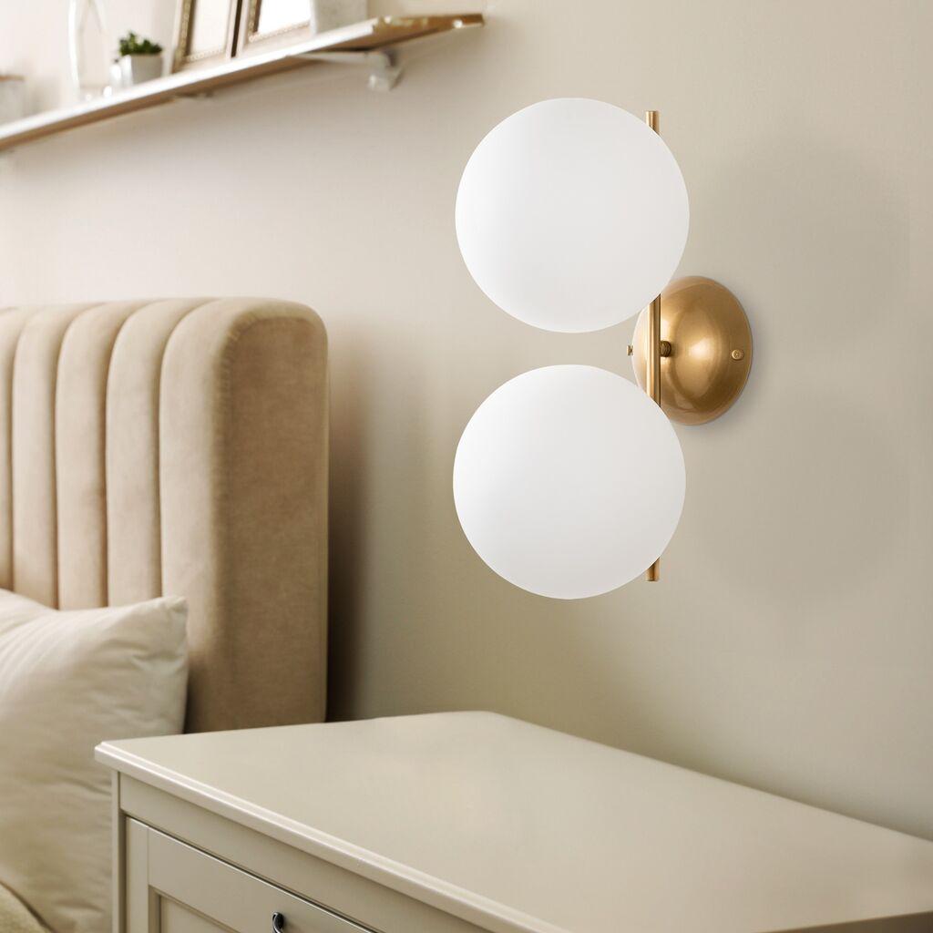 Opviq Zidna lampa Luminar-14151, 20x27x42cm, IP20, Zlatna boje