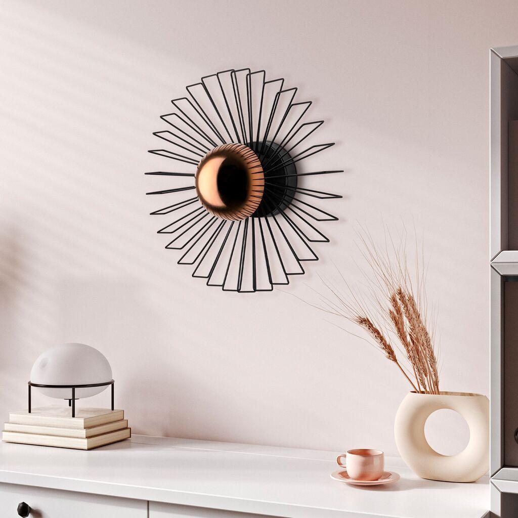 Opviq Zidna lampa Kaya-15230, 45x45x18cm, IP20, Zlatno-crna boje