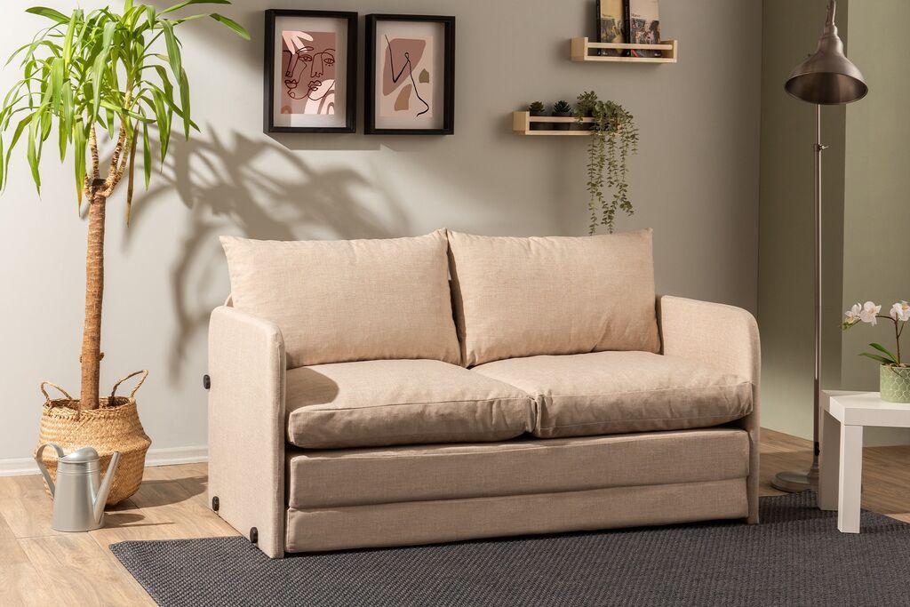 Atelier del Sofa Dvosed na razvlačenje Saga XL, 148 x 70 x 66 cm, Bež