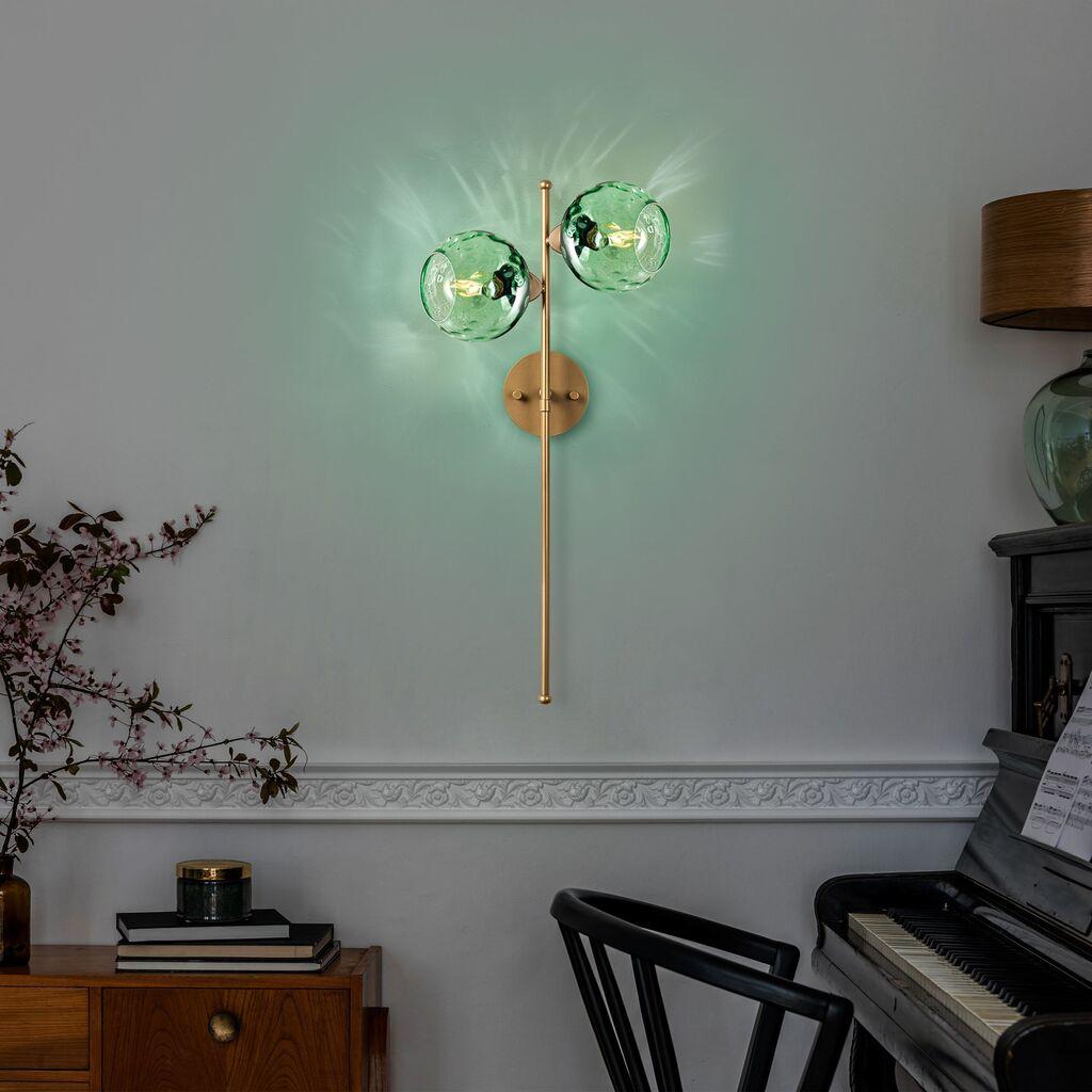 Opviq Zidna lampa Benek-15-14425, 35x25x72cm, IP20, Zlatna boje